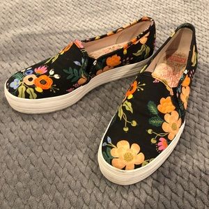 Keds X Rifle Paper Co. slip on sneakers